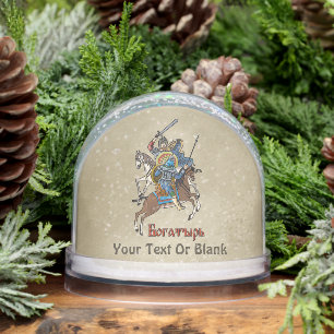 Mediaeval Russian Bogatyr Snowglobe