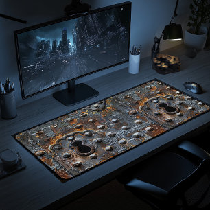 Mediaeval Rustic Trunk Iron Print Desk Mat