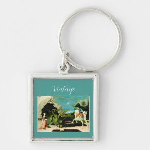 Mediaeval Saint George and the Drago Key Ring