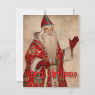 Mediaeval Santa Christmas Card