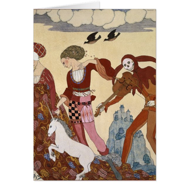 Mediaeval Scene by Georges Barbier (Front)
