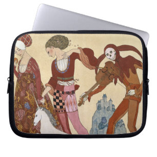 Mediaeval Scene by Georges Barbier Laptop Sleeve
