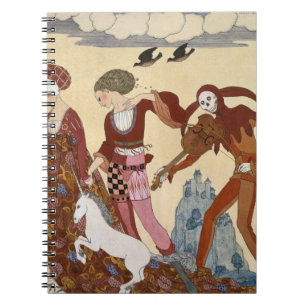 Mediaeval Scene by Georges Barbier Notebook