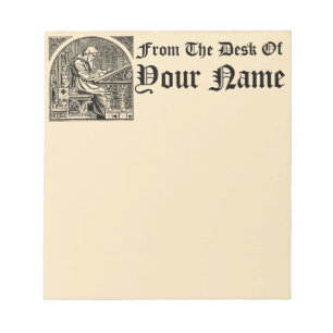 Mediaeval Scriptorium Scribe Template Notepad