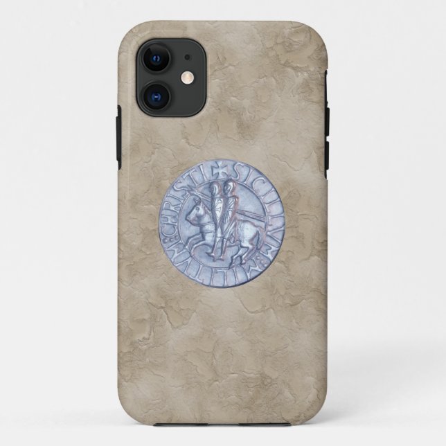 Mediaeval Seal of the Knights Templar Case-Mate iPhone Case (Back)
