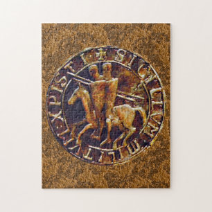 Mediaeval Seal of the Knights Templar Jigsaw Puzzle