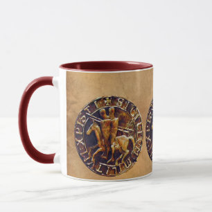 Mediaeval Seal of the Knights Templar Mug