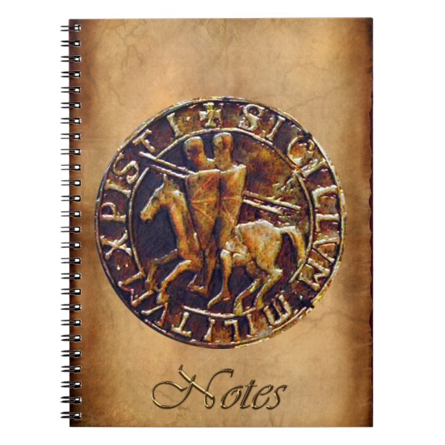 Mediaeval Seal of the Knights Templar Notebook (Front)