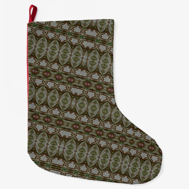 mediaeval stone variations large christmas stocking (Front)
