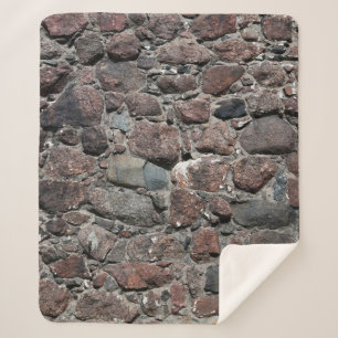 Mediaeval stone wall texture backgroundabstract, a sherpa blanket