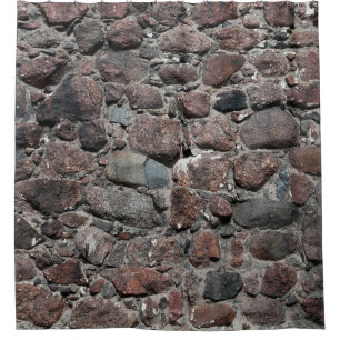 Mediaeval stone wall texture backgroundabstract, a shower curtain