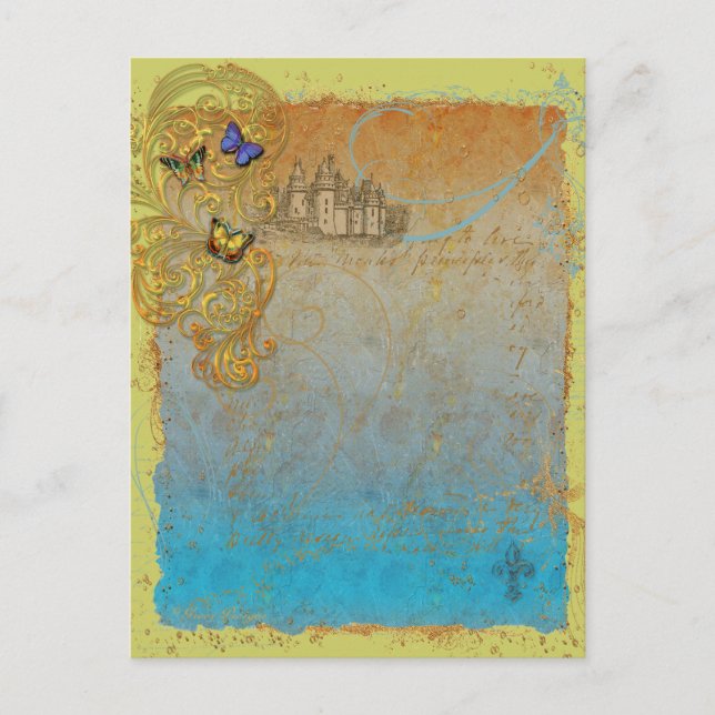 Mediaeval Storybook Fairy Tale Postcard Invitation (Front)