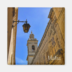 Mediaeval street in Mdina, Malta Magnet