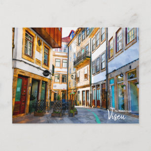 Mediaeval Street- Viseu Portugal   Postcard