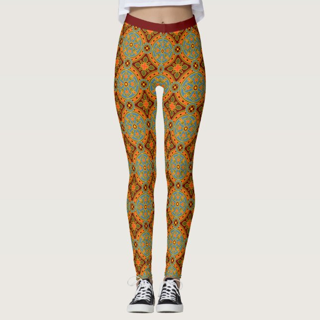 Mediaeval-style Pattern Leggings (Front)