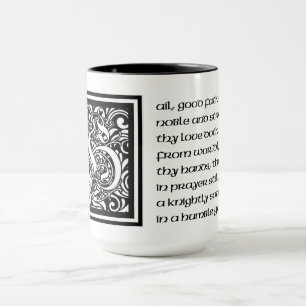 Mediaeval Style Poem for a Noble Father Mug