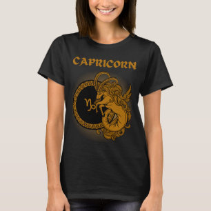 Mediaeval Style Zodiac Capricorn T-Shirt