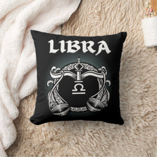 Mediaeval Style Zodiac Libra Cushion