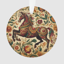 Mediaeval The Enchanted Steed in Bloom Ornament