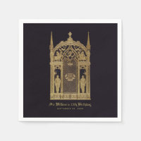 Mediaeval Themed Birthday Gothic Knight Black Gold