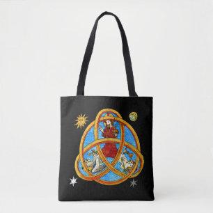 Mediaeval Trinity God, Jesus & Holy Spirit Tote Bag