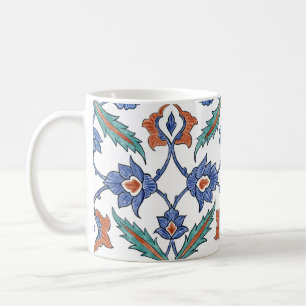 Mediaeval Turkish Tiles: Floral Ornament. Coffee Mug