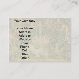 Mediaeval Unicorn Tapestries Print: Met Cloisters Business Card