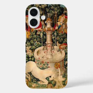 Mediaeval Unicorn Tapestries Print: Met Cloisters iPhone 16 Case