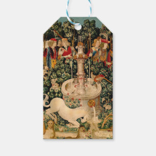 Mediaeval Unicorn Tapestries Print: Met Cloisters Gift Tags