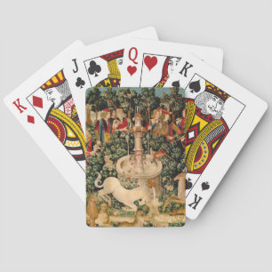Mediaeval Unicorn Tapestries Print: Met Cloisters Playing Cards