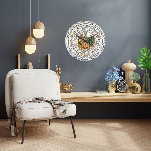 Mediaeval Urine Testing Wall Clock (Creator Uploaded)