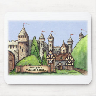 Mediaeval Village Painting Mouse Pad
