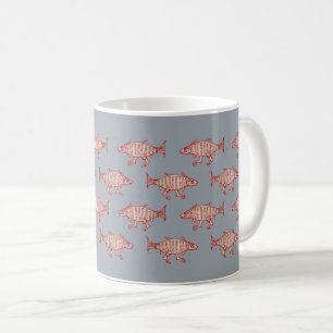 Mediaeval Walking Fish Coffee Mug
