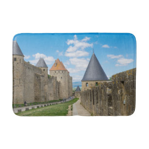 Mediaeval Walls of Carcassonne Bath Mat