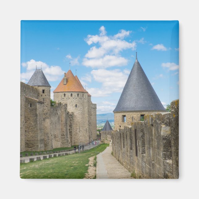 Mediaeval Walls of Carcassonne Magnet (Front)