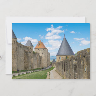 Mediaeval Walls of Carcassonne Thank You Card