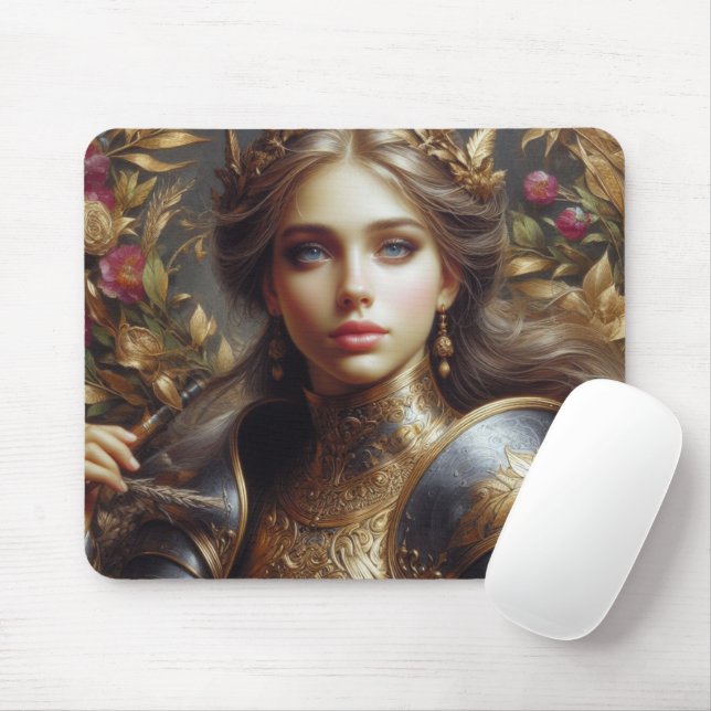 Mediaeval warrior mouse pad (With Mouse)