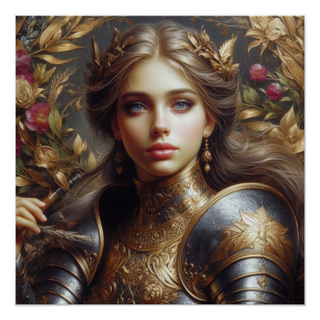 Mediaeval warrior poster (Front)