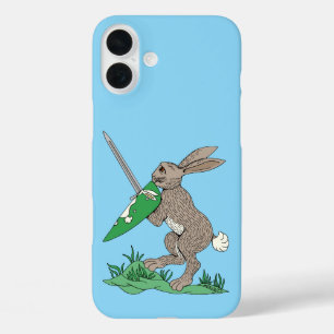 Mediaeval Warrior Rabbit iPhone 16 Plus Case