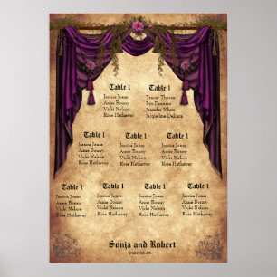 Mediaeval Wedding Seating Chart