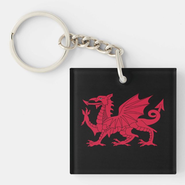 Mediaeval Welsh Dragon Key Ring (Front)