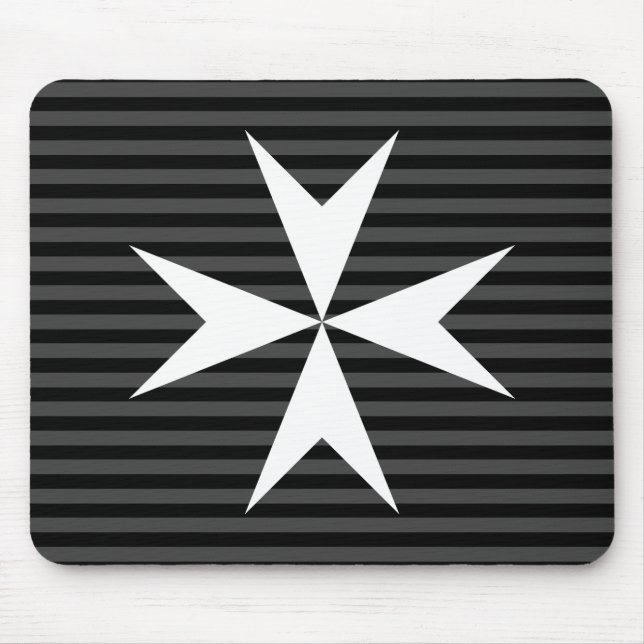 Mediaeval white cross | Order of St John (UK) Mouse Pad (Front)