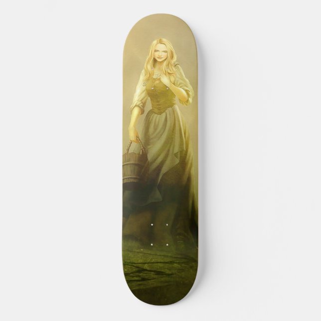 Mediaeval Woman Skateboard Deck (Front)