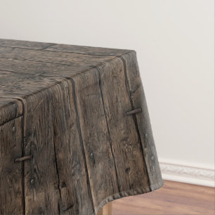 Mediaeval Wooden Banquet Table Tablecloth