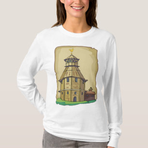 Mediaeval Wooden Watchtower and Fortress T-Shirt