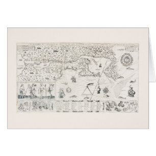 Mediaeval World map Quebec Nouvelle-France America