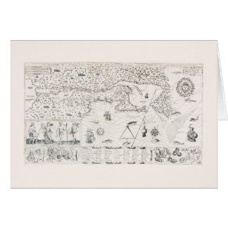 Mediaeval World map Quebec Nouvelle-France America