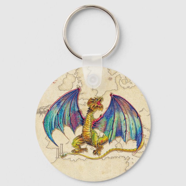 Mediaeval Wyvern Key Ring (Front)