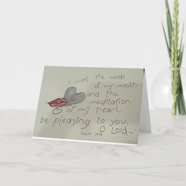 Mediations of My Heart Thank You Card (Front)