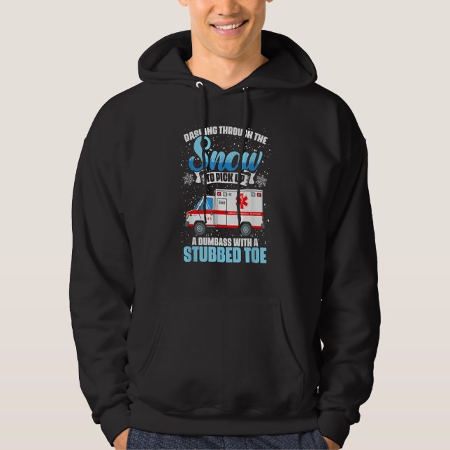 Medic Emergency Medical Technician Ambulance EMT P Hoodie (Front)